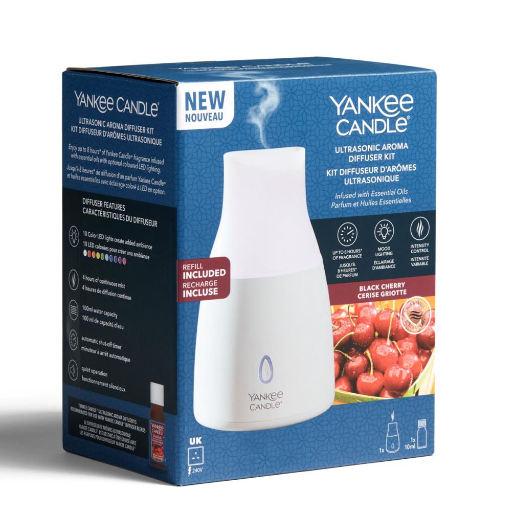 Yankee Candle Black Cherry Aroma Ultrasonic Diffuser Starter Kit Extra Image 1